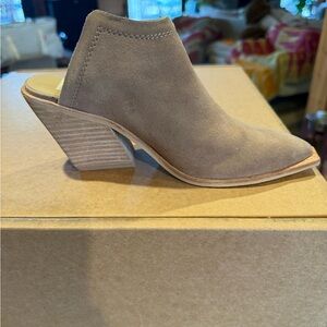 Dolce Vita Taupe Suede Mule Heel